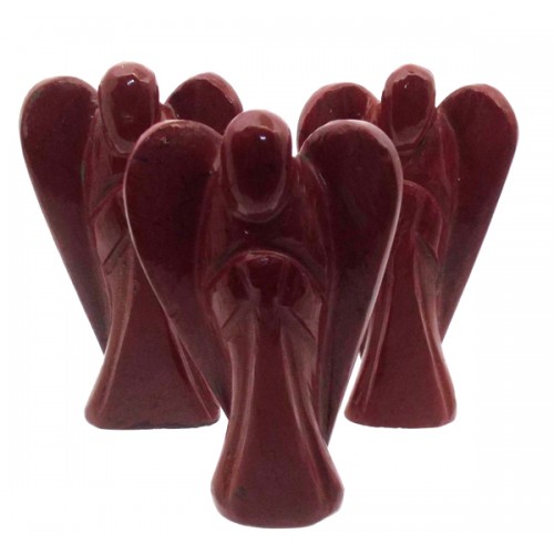 Red Jasper Carved Gemstone Angel